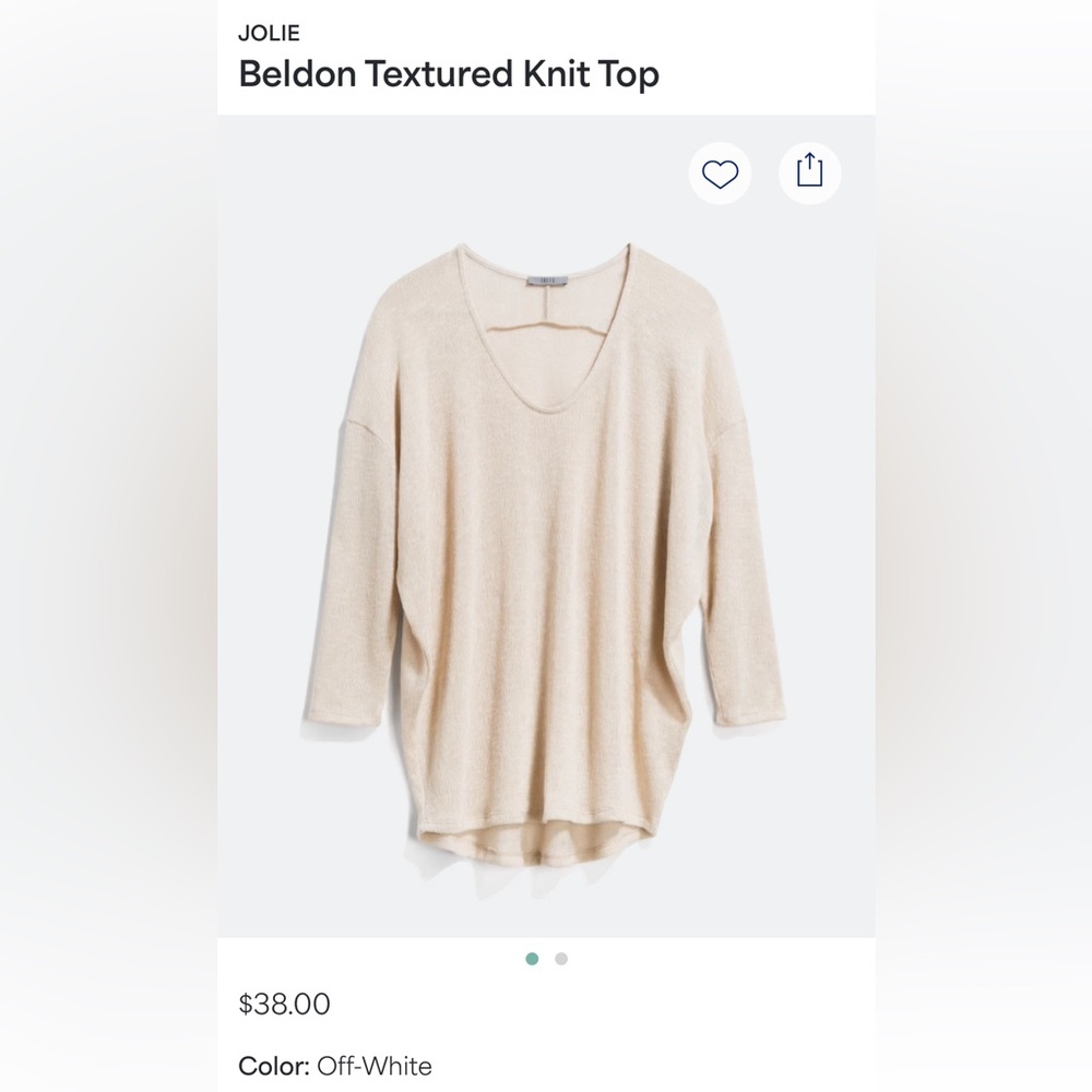 Jolie Beldon Textured Knit Top